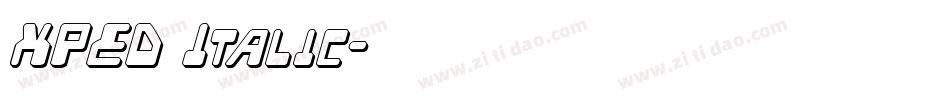 XPED Italic字体转换